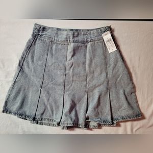 Pacsun Pleated Denim Skirt Size 26
